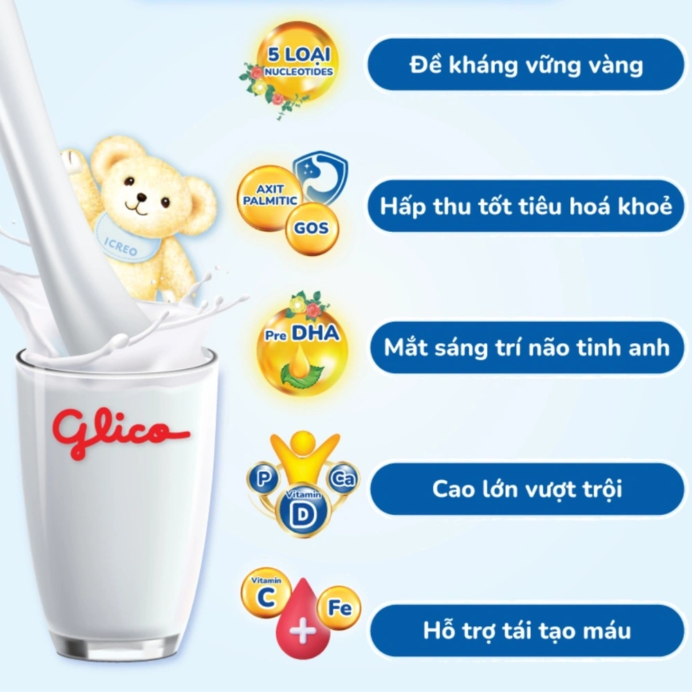 Glico ICREO Grow-up Milk (Hộp giấy)